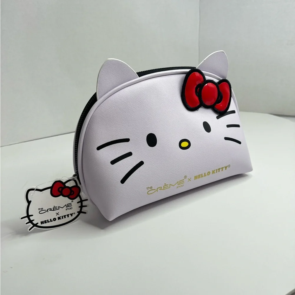 Hello Kitty x The Crème Shop Dome Makeup Travel Pouch (Red) - Picture 7 of 12